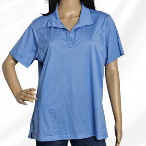 2/$20 Womens Sport Tek Blue Short Sleeve Shirt Size L Athletic Tee